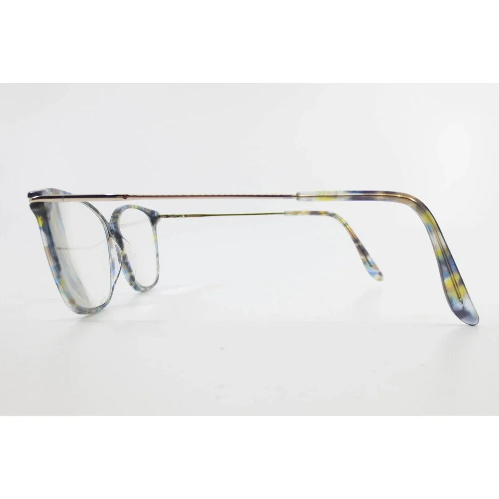 JF Rey Eyeglasses Blue Yellow Tortoise Cat Eye Frames France 52-16-135 37621